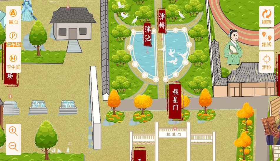 台儿庄手绘地图景区语音讲解导览系统：智慧景区建设的基石